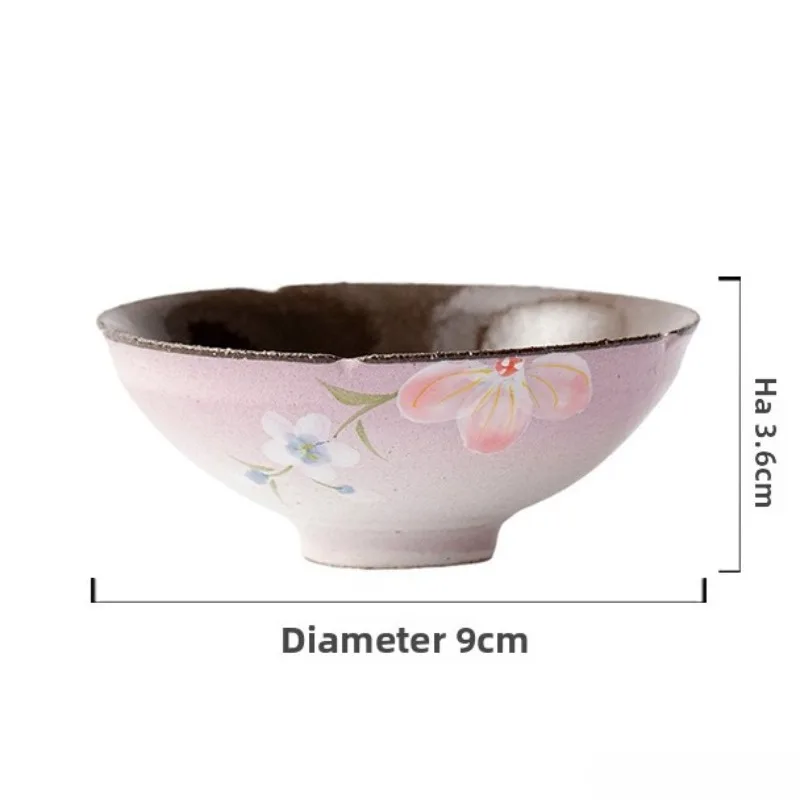Powder Yin Hand-painted Winter Jasmine Teacup Retro Tea Bowl Mug Tea-tasting Personal Cup Chazhan Master Cups Craft 55ml