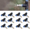 10PCS Mist Cooling Slip Lock Nozzle with Filter Inside 6Mm Low Pressure Atomization Micro-nozzles Garden Irrigation Spray 1