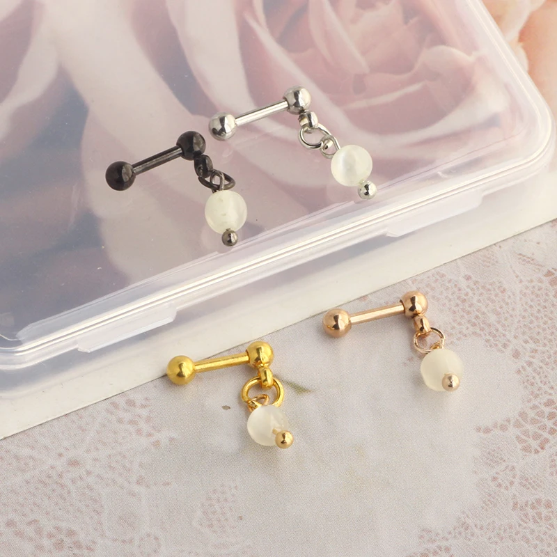 16G Earring Studs Ball Stainless Steel Post Back Ball Screw Men Women Boy Girl Nose Helix Cartilage Ear Lobe Small Cute Piercing