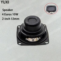 YUXI 1PCS 53mm 2 Inch Internal Magnetic Speaker For 4 Ohms 10W  Small Speaker With Fixing Hole Bass Multimedia Speaker 10W 1
