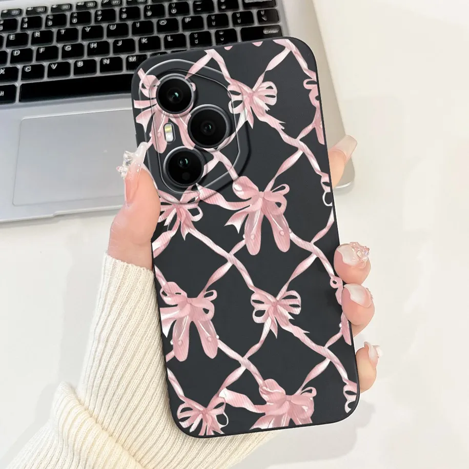 Elegant Bowknot Heart Anti-Drop Soft Phone Case - 2025 Fashion Collection