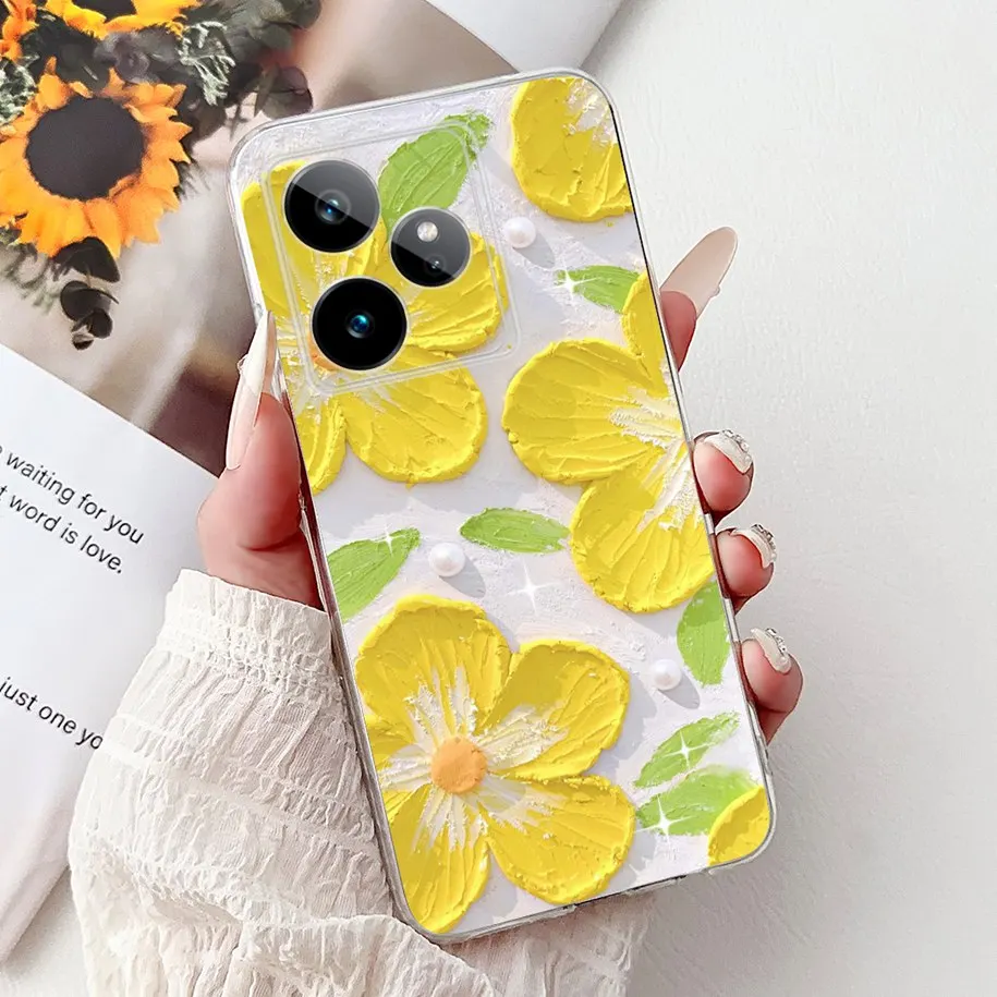 Elegant Flower Marble Soft Silicone Phone Case - New Fashion Design