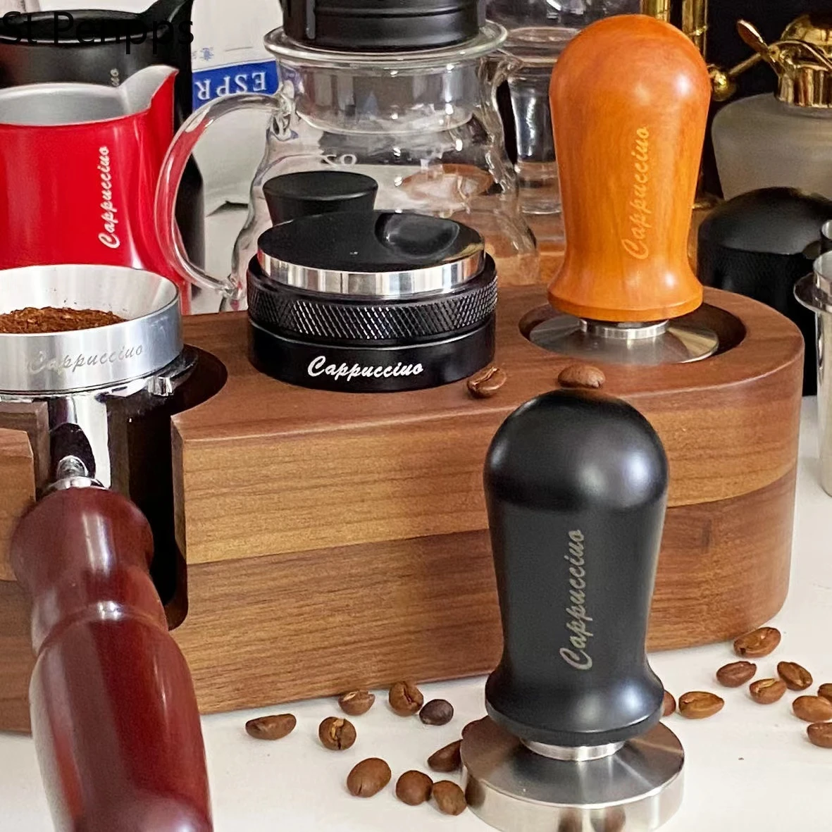 Calibrated Espresso Coffee Tamper 30lb Spring Loaded Elastic Coffee