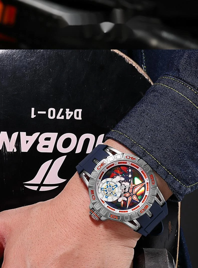 Ruima Shi 2023 nouvelle vente chaude montre pour hommes mode lueur étanche mode tempérament montre hommes bande de Silicone_voghion.com