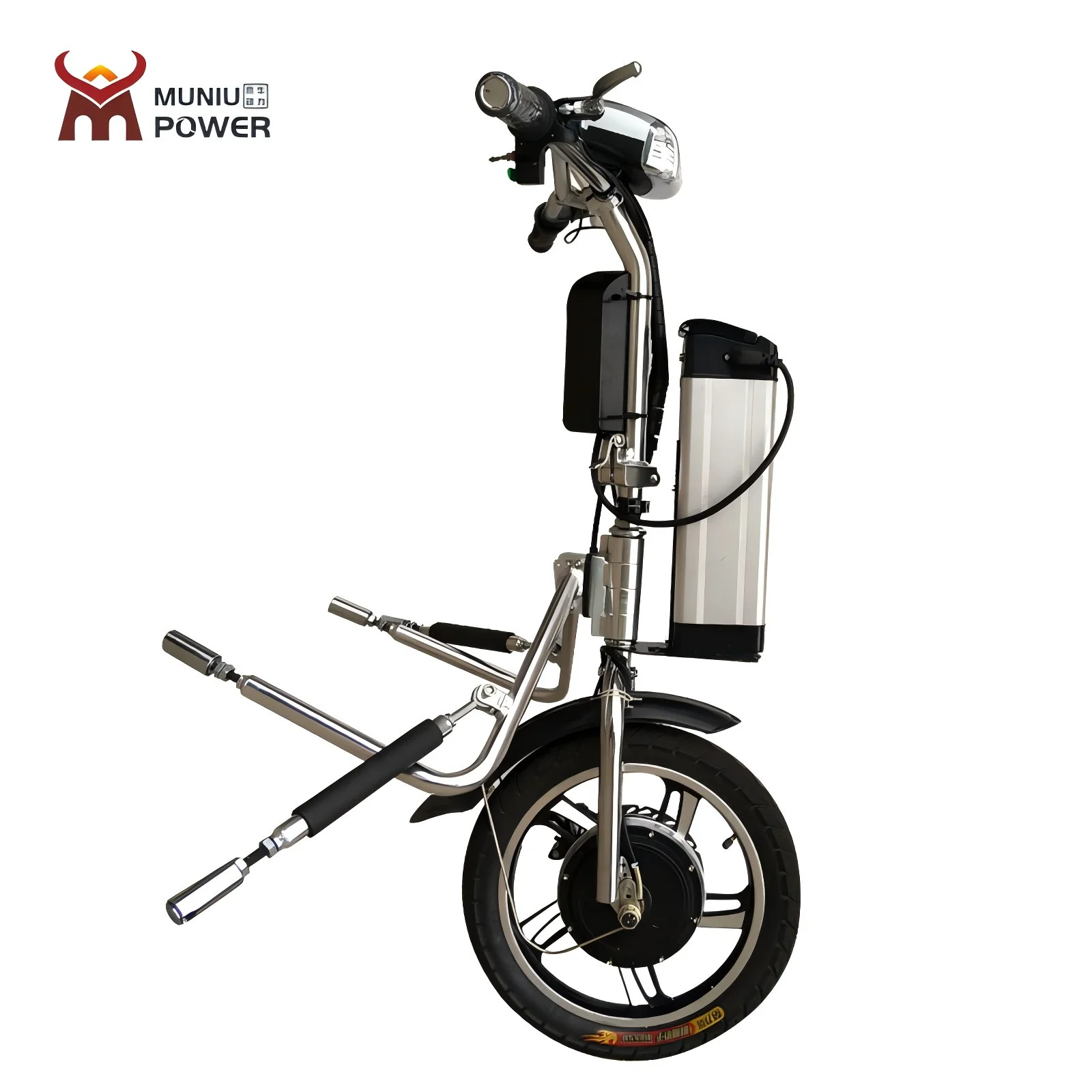 MUNIU Hot Sale Wheelchair Drive Motors Kit For Disable People Wheelchair Attachment Handcycle