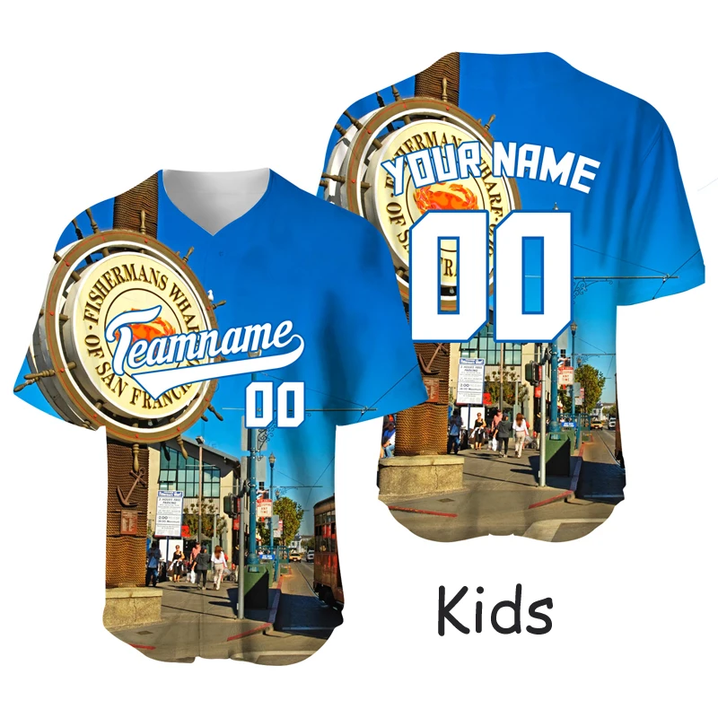 Custom Kids & Youth Baseball Jersey With Pipingpersonalized 