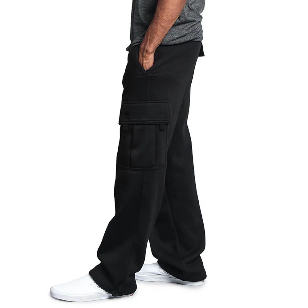 Men Casual Pants Spring Autumn Cargo Jogger Pants Hip Hop Streetwear Trousers Multi Pocket Solid Overalls Loose Male_voghion.com