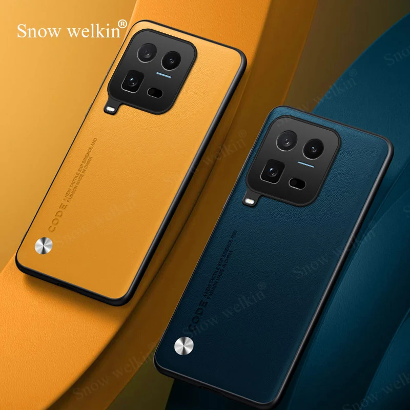 Luxury PU Leather Shockproof Silicone Phone Case Cover