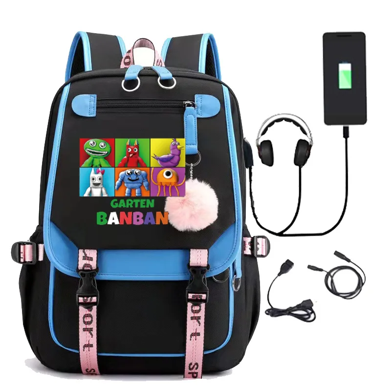 Garten of Banban Backpack Boys Girls Anime Cartoon Banban Kindergarten  Backpack Student Backpack Children's Backpack Schoolbag - AliExpress