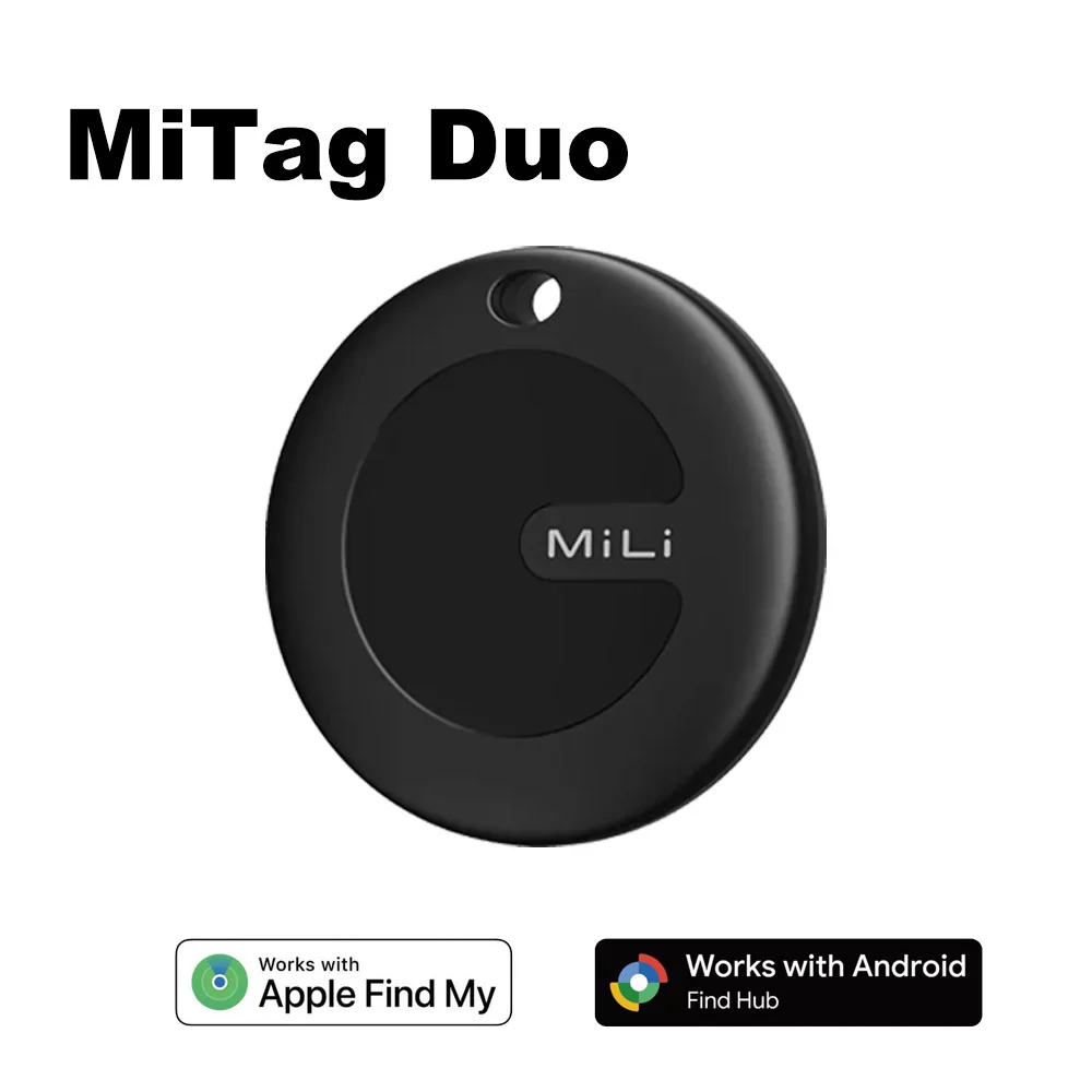MiTag Duo Smart Tracker for IOS or Android Bluetooth Tracking Tag/Key Finder/Item Finder/Luggage Tracker for Suitcases Finder