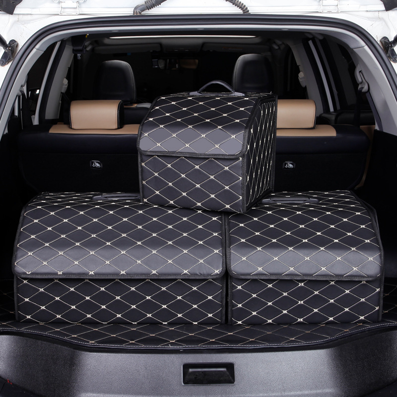 Car Trunk Organizer – SUV Cargo Storage and Grocery Bag Box