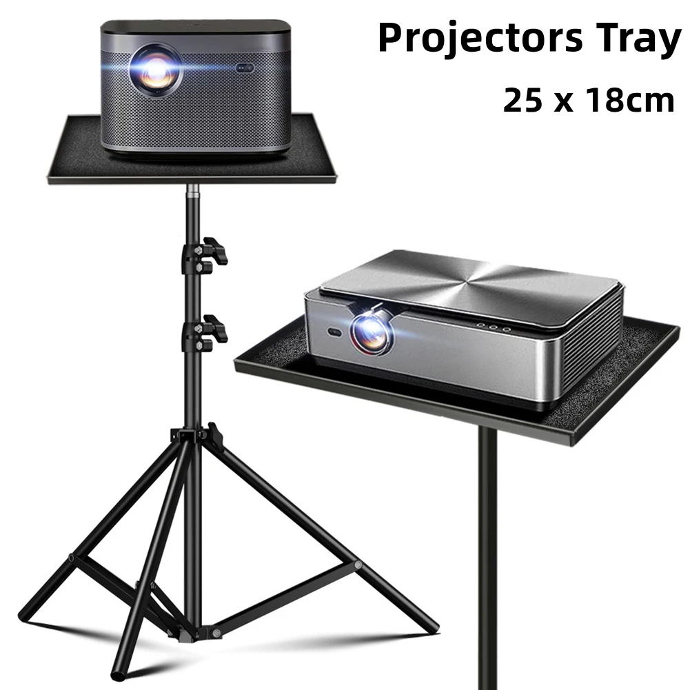 Tripod Stand Sound Card Projectors Tray 25*18cm Platform Holder 1/4in Screw Adapter Plastic Practical Tray Microphone Stands 90x55mm acrylic sign holder display stands plastic table slant menu holder counter poster price label card display stand