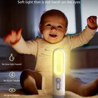 Portable 2 in 1 Flashlight Motion Sensor Night Light Bedroom Bathroom Reading Camping Lighting Baby Feeding Eye Care Bedside Lam 1