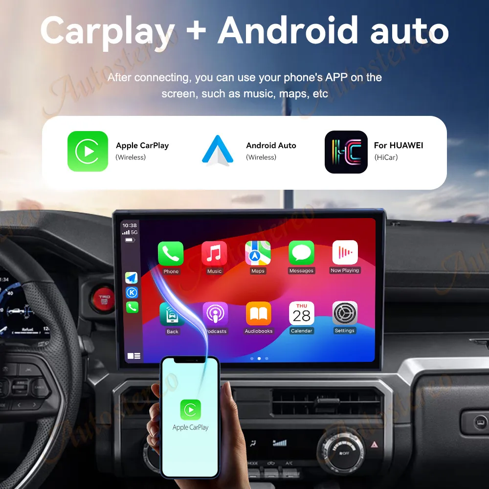14.6 Inch Android Car Tape Recorder Radio For Toyota 4Runner 2024 2025 GPS Navig