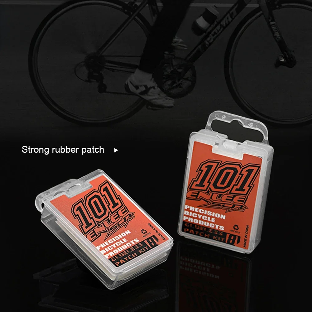 1Box Bicycle Tire repair tool set Glue-free Tire Patches Bike Tire Patch Tool No-glue Adhesive Quick Drying Bike Accessories