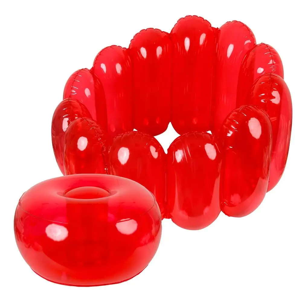 Portable Mattress Seat Inflatable Sofa Lazy Sack Hangout PVC Inflatable Seat Cushion Colorful Garden Sofas for Lawn