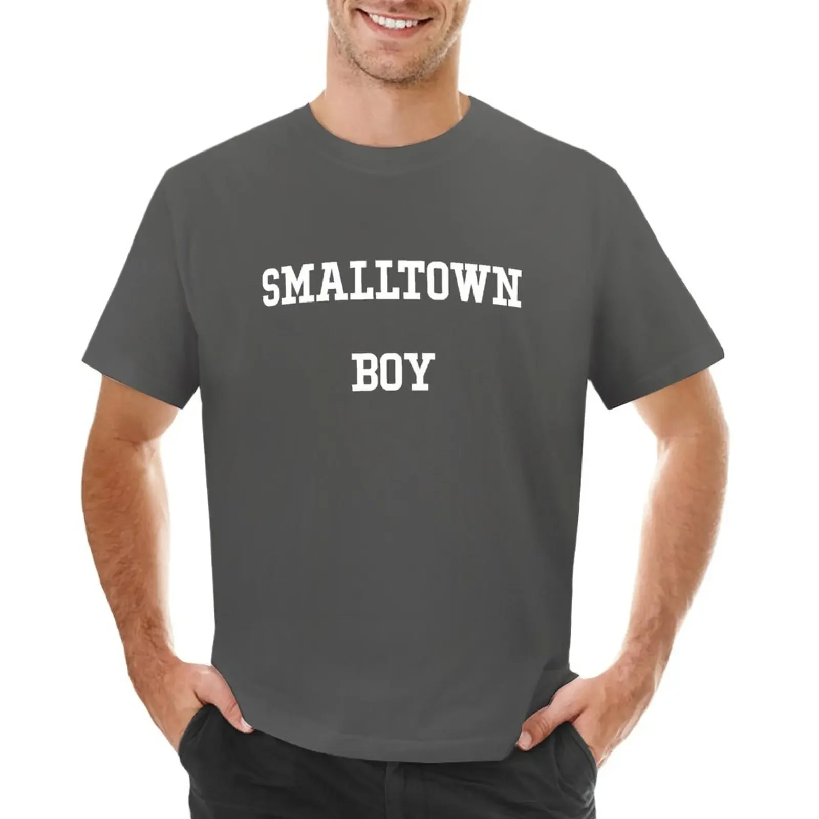 

smalltown boy white T-shirt oversizeds boys whites oversized kawaii clothes mens workout shirts