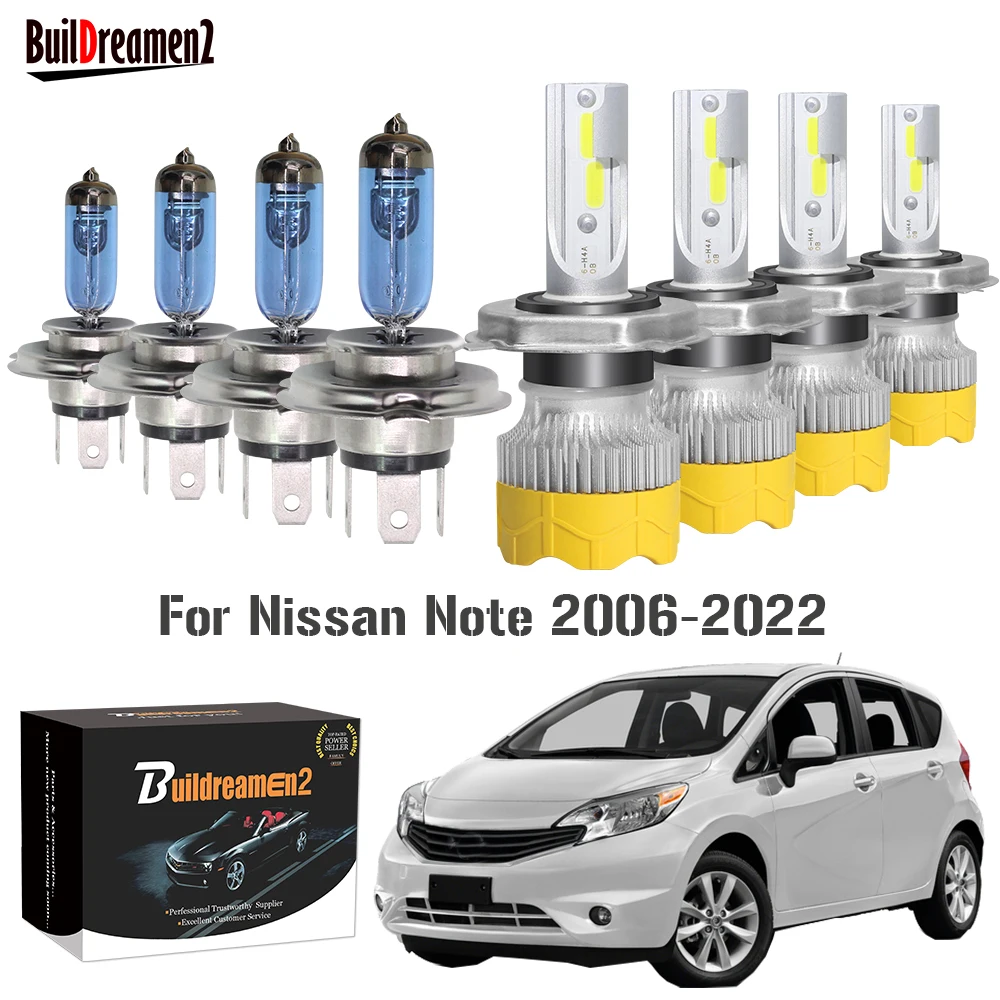 4XCarFrontHeadlightHiLoBeamForNissanNoteE11NE11E122006