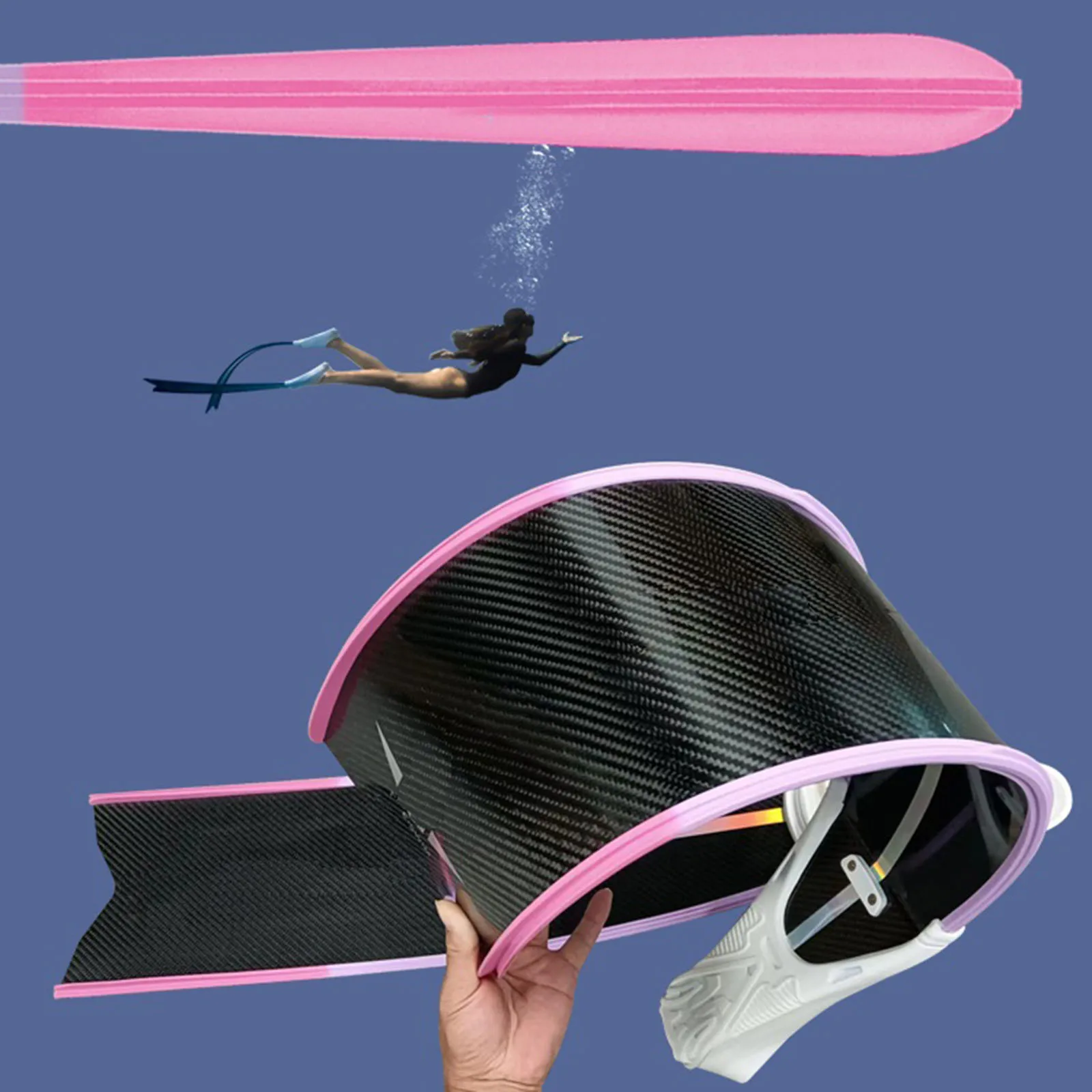 Scuba Diving Fins Edge Strip Edge Protection Portable Lightweight Diving Fins Water Guide Strip for Snorkel Fins Accessories 3