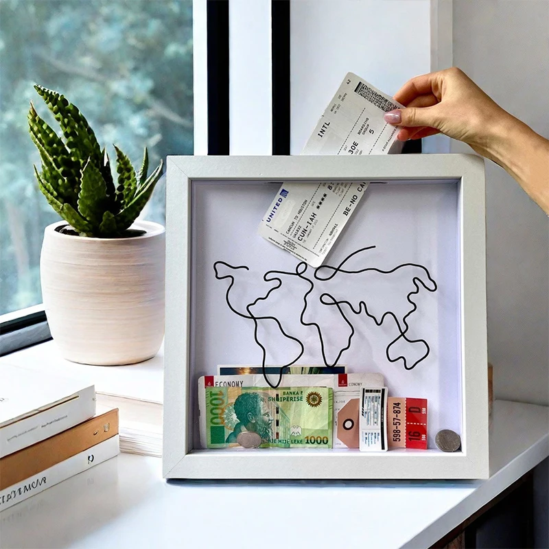 Porta Biglietti Di Natale In Legno Da Appendere Con 30 Clip A Fiocco Di Neve - Decorazione Da Parete 30x15 Cm Per Foto, Cartoline E Ricordi Di Famiglia - 2