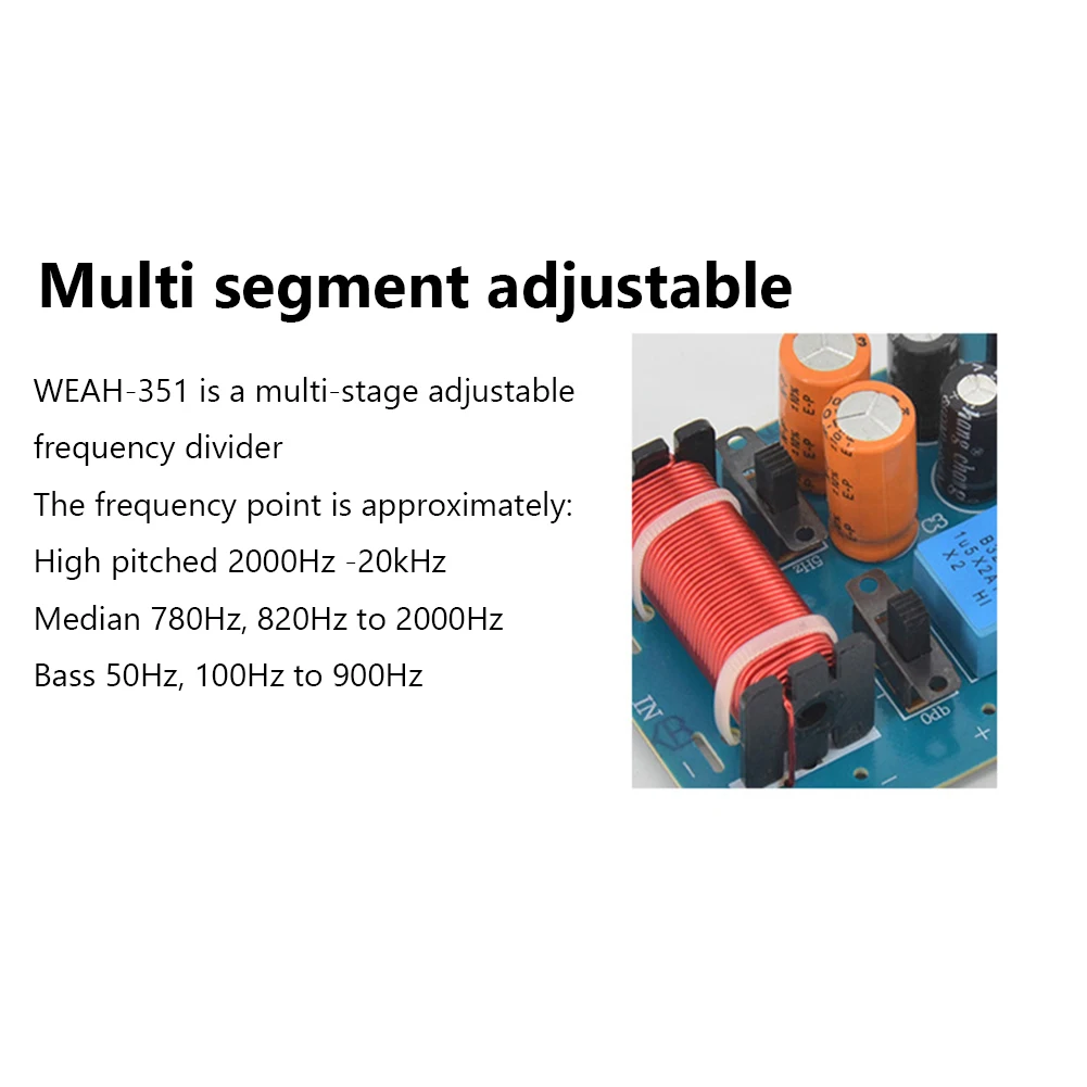 3 Ways 150W Speakers Filter Frequency Divider Treble Midrange Bass Audio Filter Circuit Board 50Hz-20KHz DIY Home Audio Systems