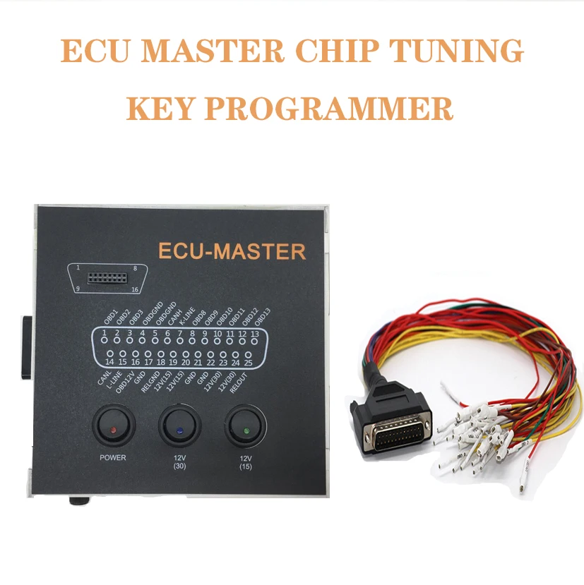 

2023 ECU MASTER Key Programmer Chip Tuning Connector Coding BSI CAS UCH Car Dashboards For DB25 Cables Immo Off ECU Repair Tools