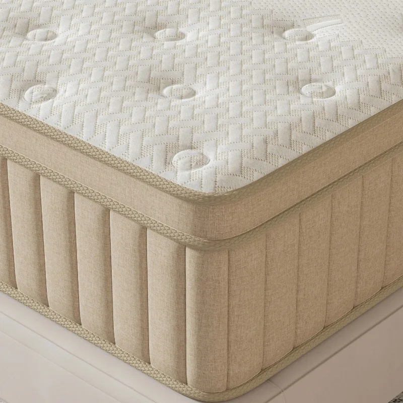 Queen Mattress, 12 Inch Hybrid Gel Memory Foam Mattress with Individually Wrapped Pocket Coils, Medium Firm Support 4