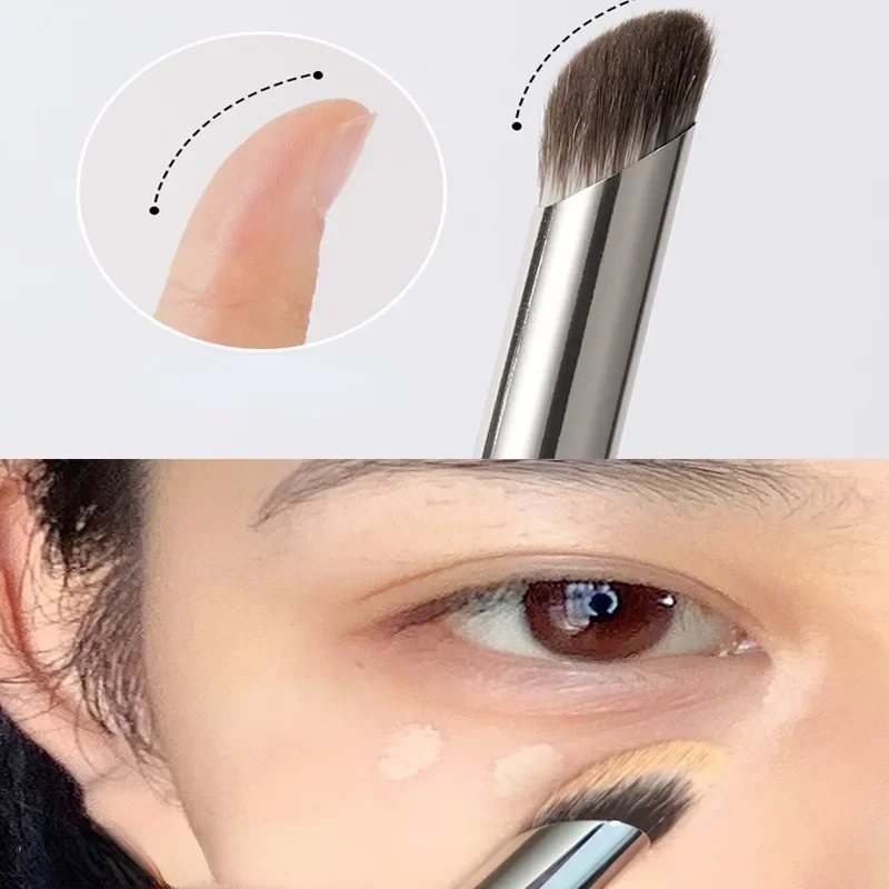 1 Stück Concealer-Make-up-Pinsel, Präzisions-, weicher, flauschiger Pinsel zum Abdecken von Akne und Augenringen, multifunktionales Detail-Make-up-Werkzeug_voghion.com