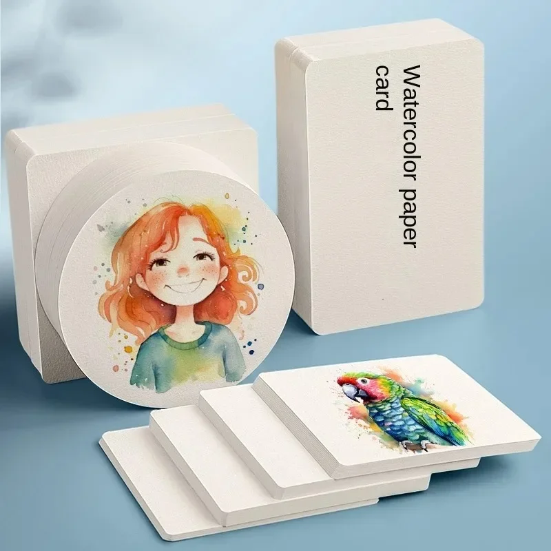 Watercolor Paper 50/100Pcs Watercolor Paper Cards For Painting