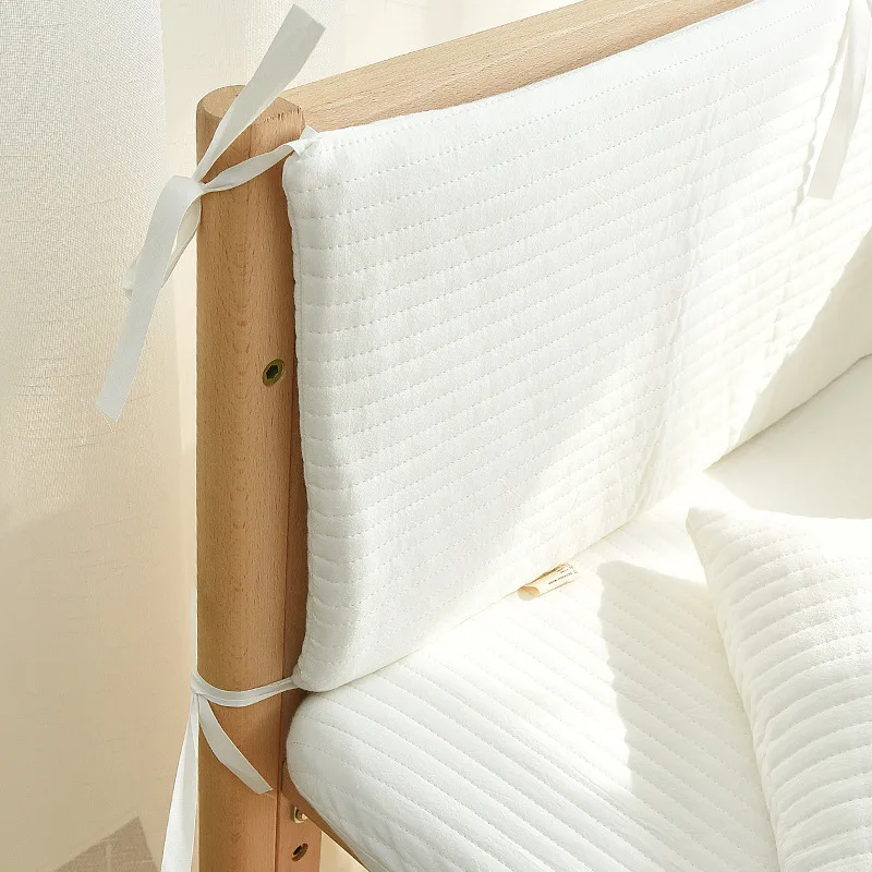 Extra Soft Waffle Cotton One-piece Baby Crib Protector – Le Caneton