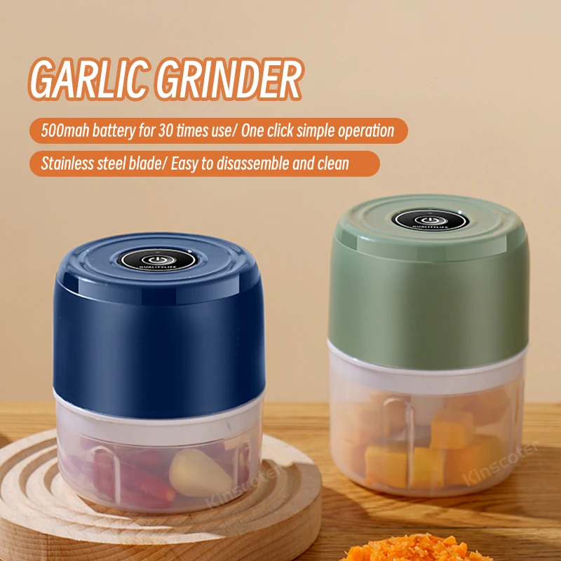 Electric Kitchen Garlic Chopper Large Capacity MultiFunctional Mashed Garlic Minced Meat Chopped Ginger Household Garlic Grinder мясорубка modengo multifunctional meat grinder 400w c0071