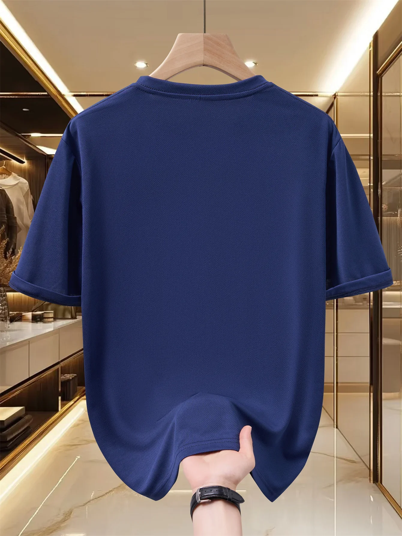 Men's T-shirt - Casual and Fashionable Short-sleeved T-shirt - High-end Summer Quick-drying T-shirt - Daily Commuting Men's Shir - 6