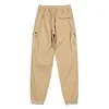 Men's Multi Pockets Cargo Pants Aautumn Winter Thicken Loose Jogger Trousers Washed Casual Pants Male 6