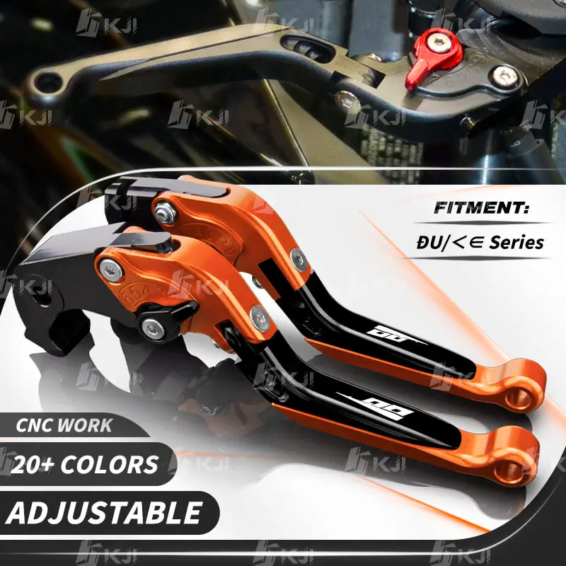 Compatibile con KTM Duke 125 200 250 390 RC125 RC200 RC390 Leva freno e frizione in alluminio CNC, estensibili e regolabili, accessori (viola_opaco