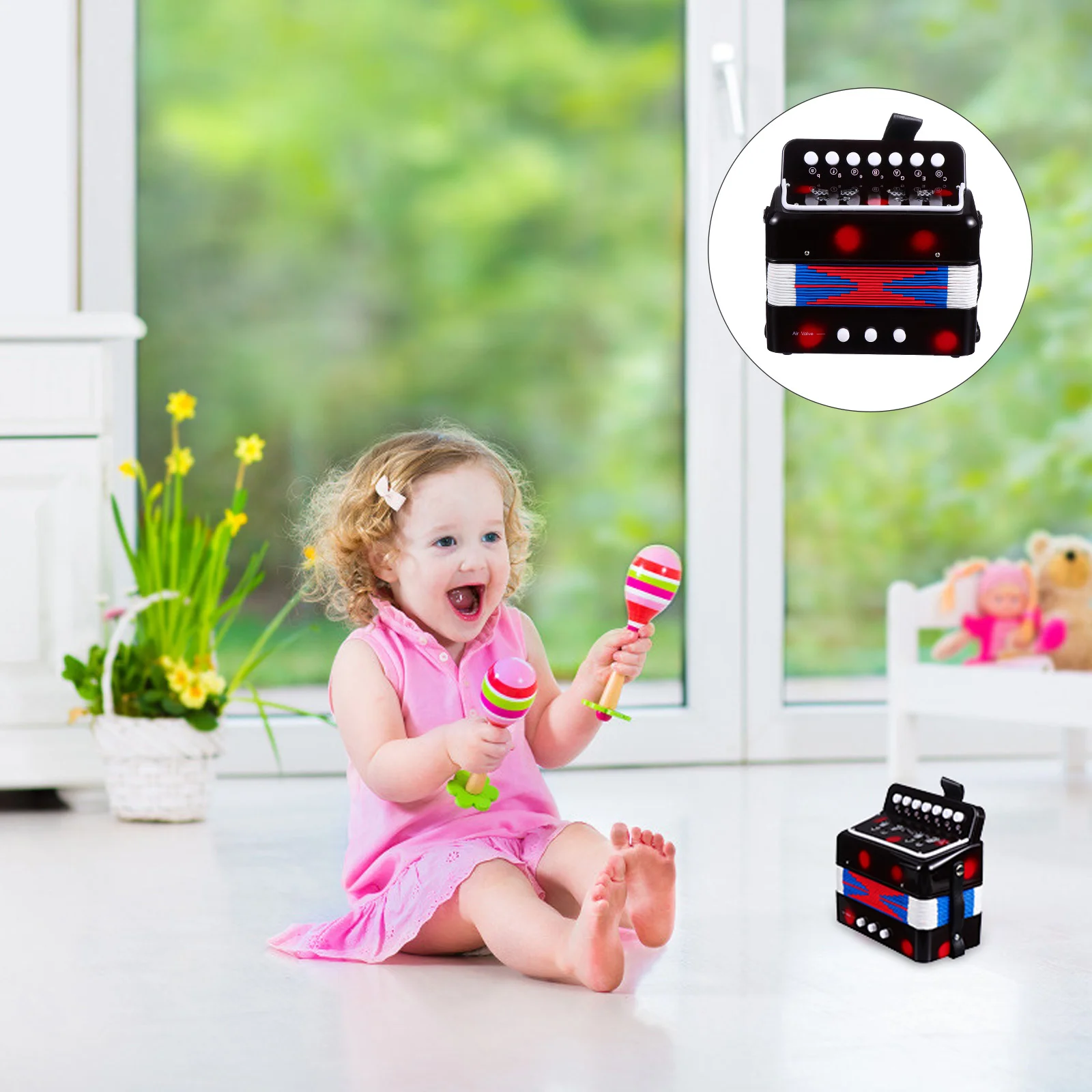

Mini Accordion Kids Child Toy Practice Educational Profession Children Musical Instruments