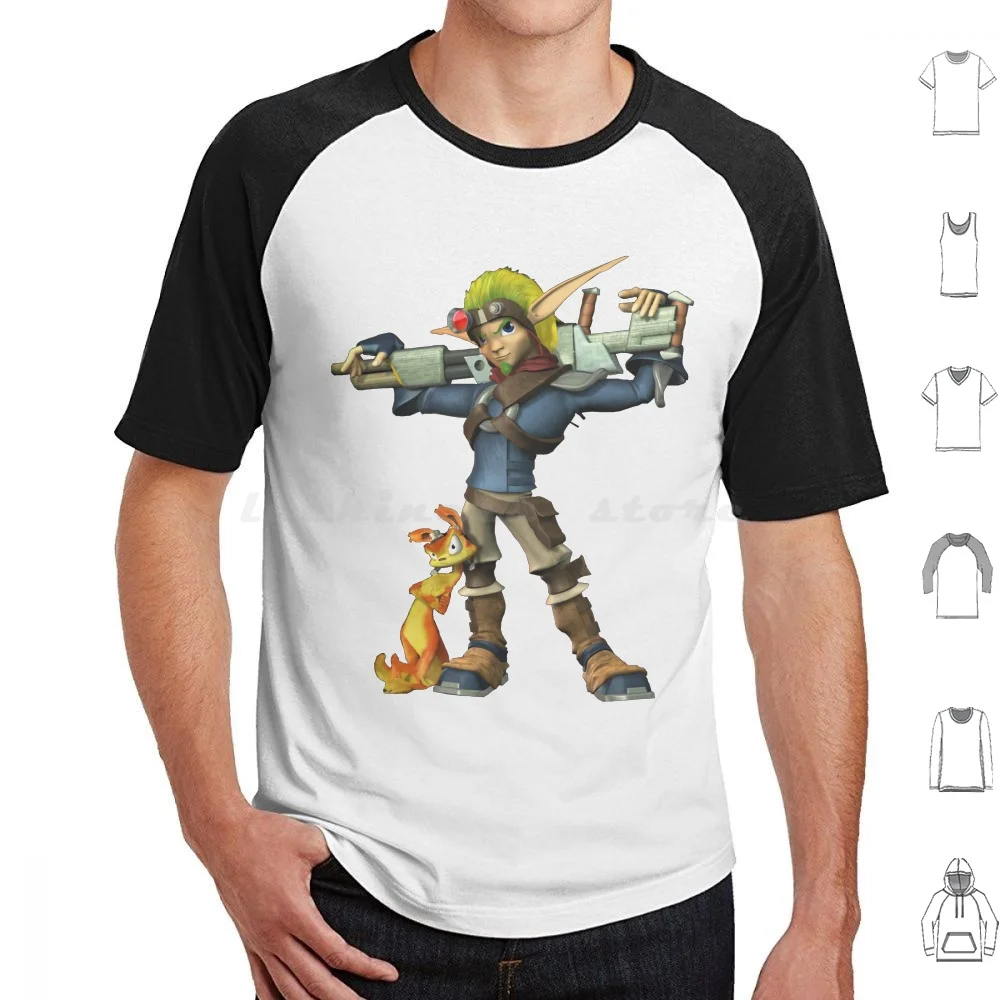 Jax E Daxter Action Game Series 2022 T Shirt Uomo Donna Bambini 6Xl Jak E Daxter Gaming Jak Daxter Videogioco Ps Uncharged
