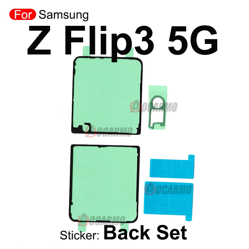 삼성 갤럭시 Z 플립3 5G SM-F7110용 뒷면 커버 접착 접착제 전면 LCD 화면 스티커