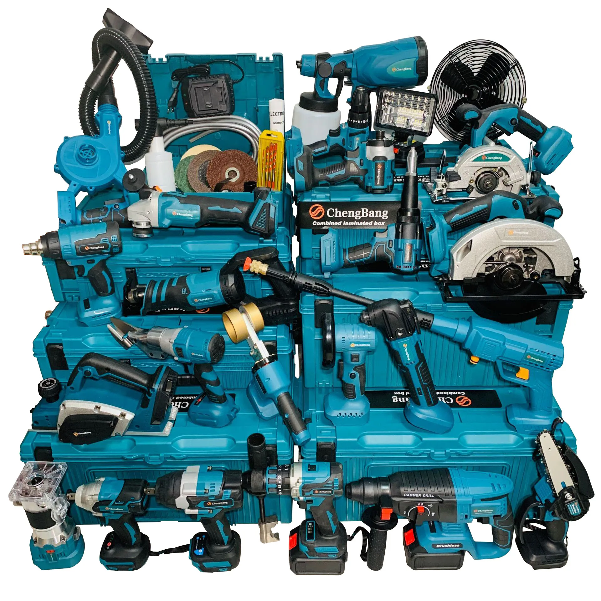 

Набор из 24 предметов, наборы электроинструментов, перезаряжаемая литиевая бесщеточная электрическая угловая шлифовальная машина, ящик для инструментов, набор комбинированных инструментов