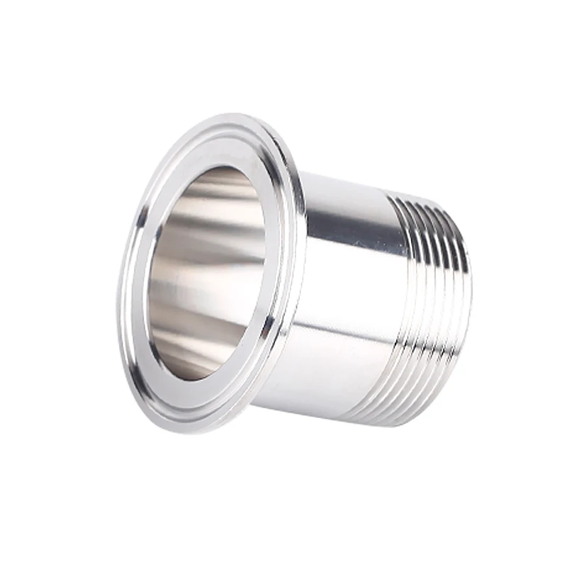 1/2" 3/4" 1" 2"BSP Male X Ferrule O/D 50.5MM 64MM 77.5MM Tri Clamp 304 Stainless Steel Sanitary Fitting Home Brew Beer