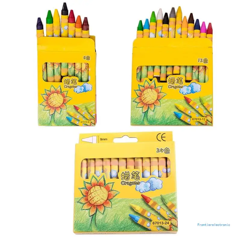 Oil Pastels 8/12/24 Vibrant Colors Professional Crayons Wear Resistant for Kids Students Party  Artist DropShipping