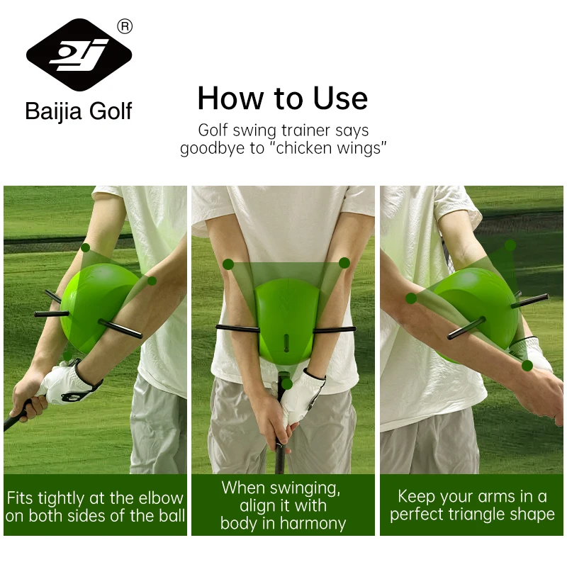 Golf swing arm posture corrector, swing training ball, swing chicken wing corrector, golf chipping accessories 4