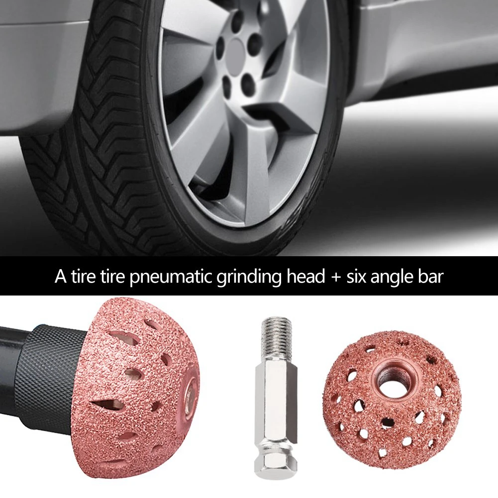 38mm Tire Repair Grinding Head Tungsten Steel Material Hemispherical Pneumatic Grinding Head Wound Tire Repair Tools tire repair kit