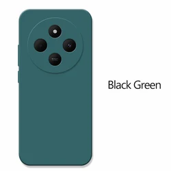 Luxury Shockproof Matte Silica Phone Case - Premium TPU Protective Cover for Poco C75 (DarkGreen)