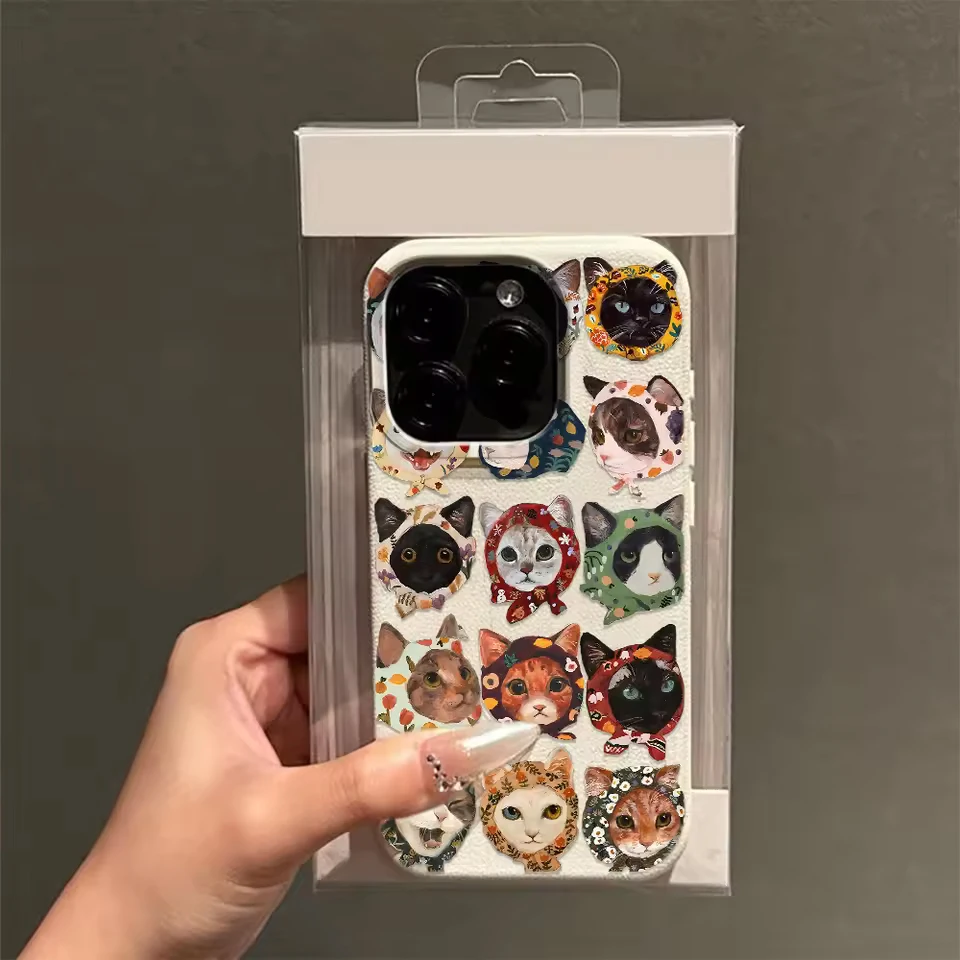 Adorable Kawaii Cat Design Phone Case - Y2K Minimalist Cover