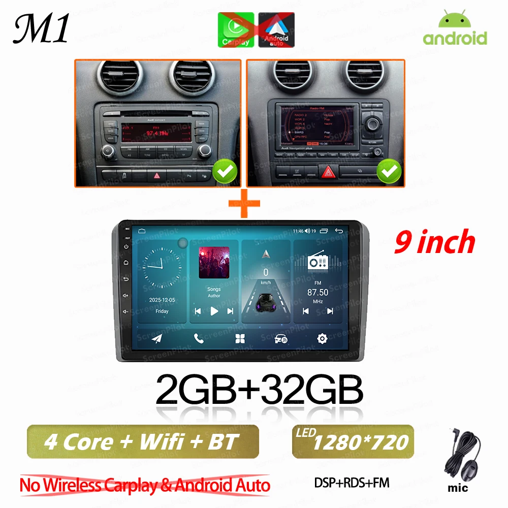 9 inch NO Carplay