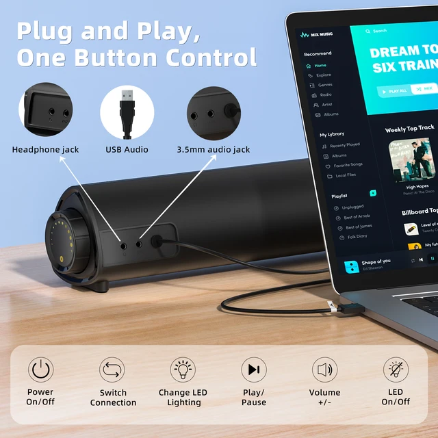 Alto-Falantes Computadorizados StageSound: Qualidade de Áudio Superior, Conectividade Versátil