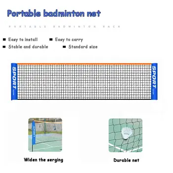 Portable Pickleball Net & Badminton Net Easy Setup Volleyball Net Proper Badminton Net Size Weatherproof Durable Easy Assembly 3