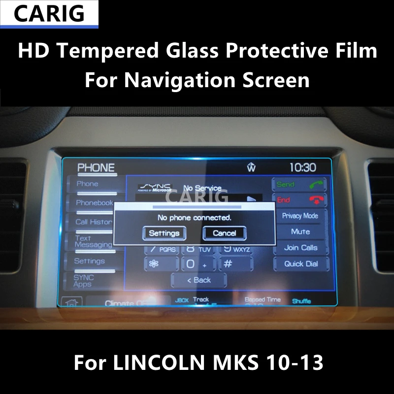 Защитная пленка из закаленного стекла с защитой от царапин для LINCOLN MKS 10-13 защитная пленка для экрана из закаленного стекла совместимая с dji 3 mini ручной стабилизатор с защитой от царапин
