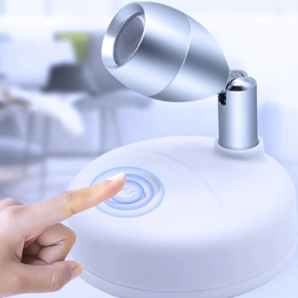 

2 Pcs Cabinet Spotlight Small Stainless Steel Operated Spotlights Indoor