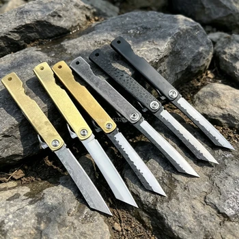 Coltello Pieghevole Leggero per Trekking, Picnic, Campeggio, Arrampicata su Roccia, Utensile Multifunzione Compatto EDC, Idea Regalo